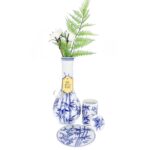 The "Joy" Chinese porcelain bong is an elegant piece for any cannabis enthusiast. When not in use, it becomes a decorative piece.