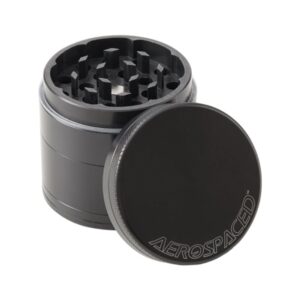 Aerospaced Anodized Aluminum Grinder by Higher Standards. Made from top-quality aerospace-grade aluminum. Features: knurled lid for easy grip, friction ring, anodized finish. Choose from 10 different colors.