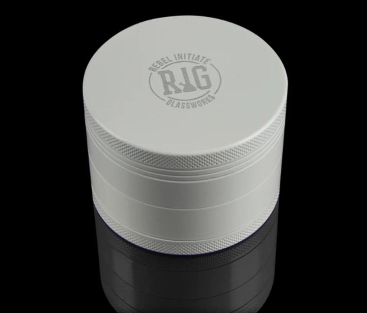 Rebel Initiate Glassworks Ceramic-Coated 4-part Dry-Herb Grinder
