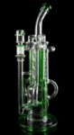 The Space Station Recycler Water Bong with green accents is a wonder to behold. And an even greater wonder to use!