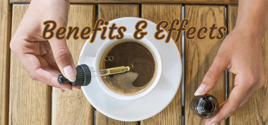 Adding a cannabis concentrate to coffee for its benefits and effects.