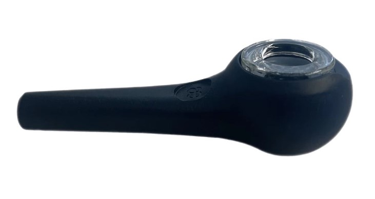 This has to be the coolest spoon pipe I've ever seen. It couples the durability of metal with the clean tasting hits of glass.