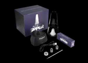 Pulsar Sipper Dual Use Concentrate or 510 Cartridge Vaporizer showing the complete kit.