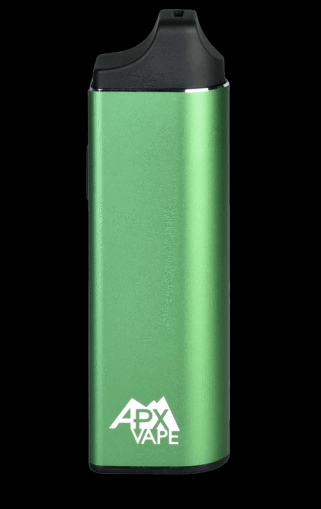 Try one of these Pulsar APX3 portable dry herb vapes shown here in emerald green.